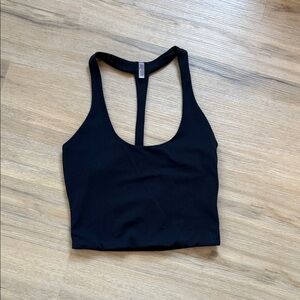 Free people movement black Racerback Crop Top